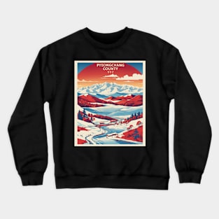 Pyeongchang County South Korea Travel Tourism Retro Vintage Crewneck Sweatshirt